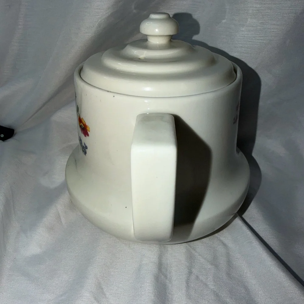 Vintage Drip-O-lator Ceramic Coffee/Teapot - Enterprise Aluminum Co. - Floral - Picture 3 of 12